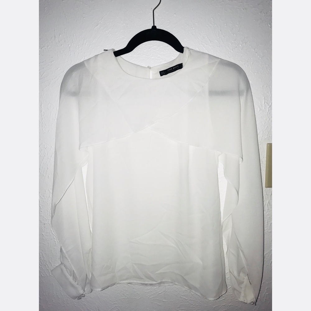 White Zara Blouse NWOT